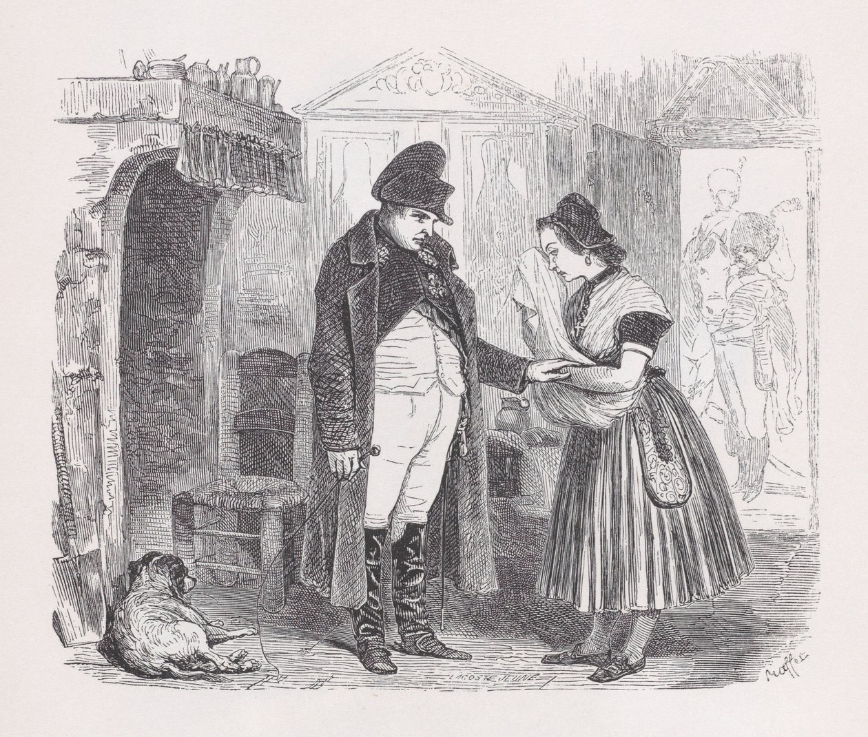 Memories of the People from the Complete Works of Béranger, 1836. af Jean Ignace Isidore Gérard
