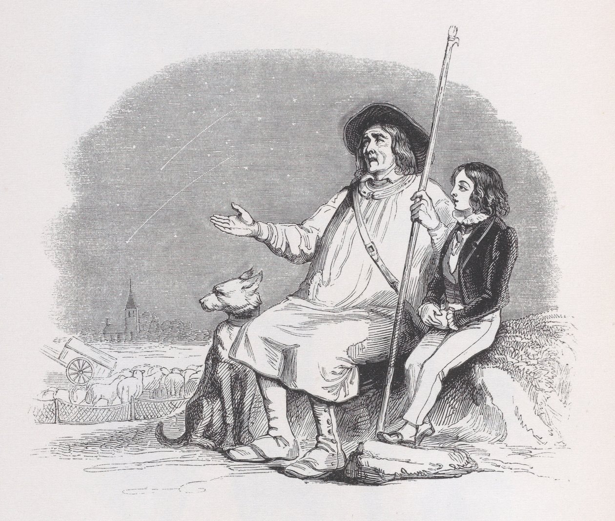 Stjerneskud fra The Complete Works of Béranger, 1836. af Jean Ignace Isidore Gérard