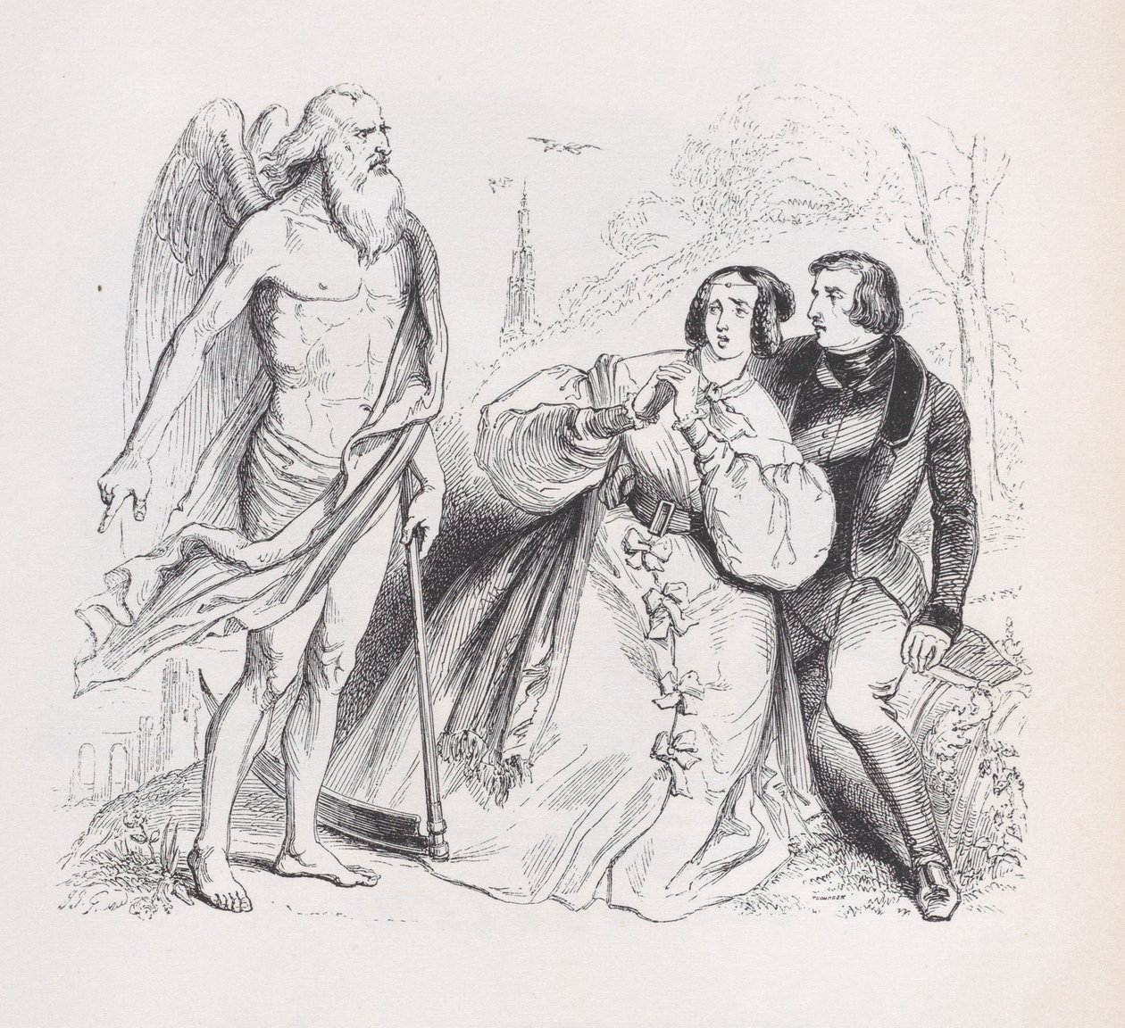 Tid fra The Complete Works of Béranger, 1836. af Jean Ignace Isidore Gérard