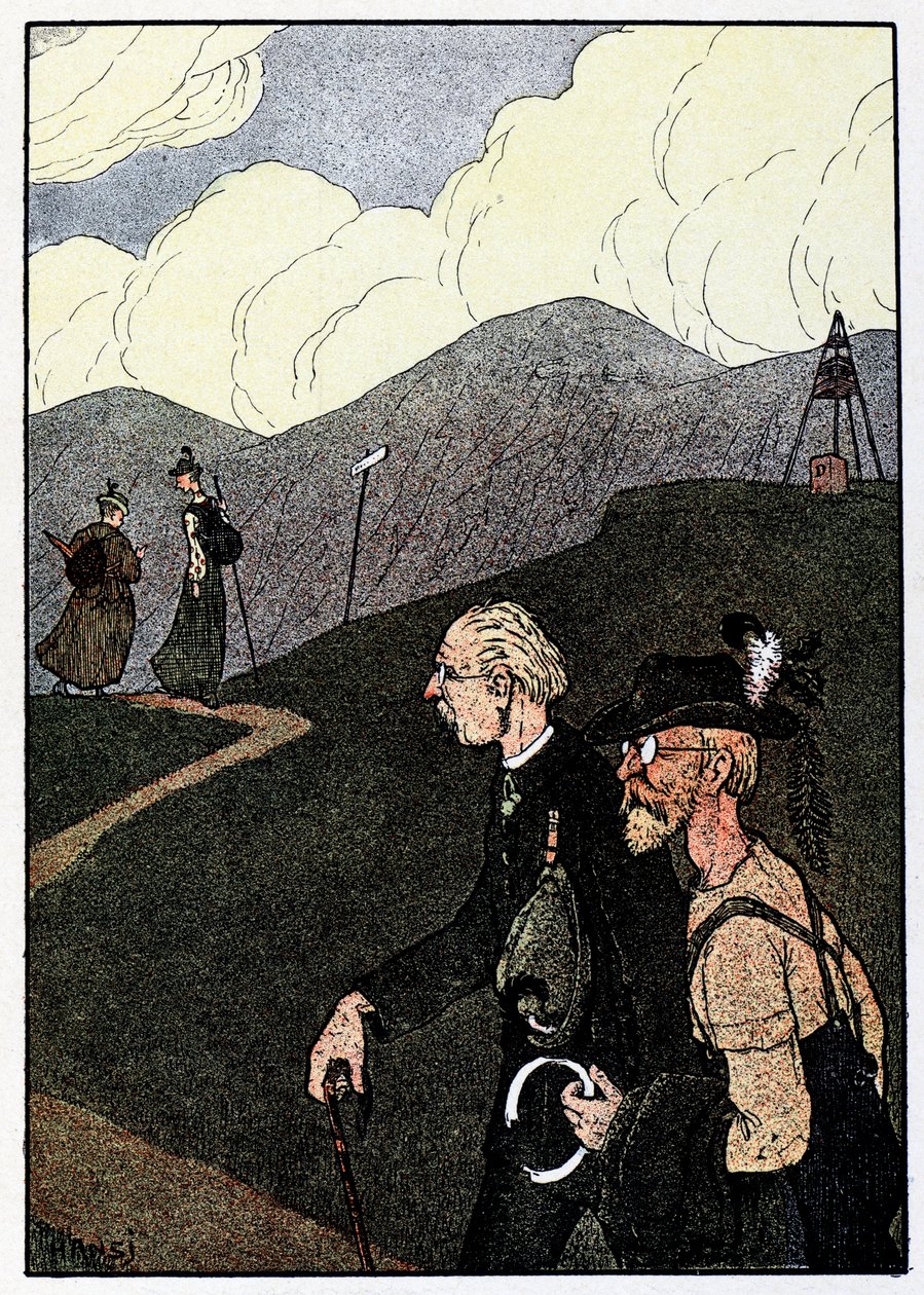 Vogesen Bilder (billeder af Vogeserne) ; promenade sur les cretes af Jean Jacques (1873 1951) Waltz
