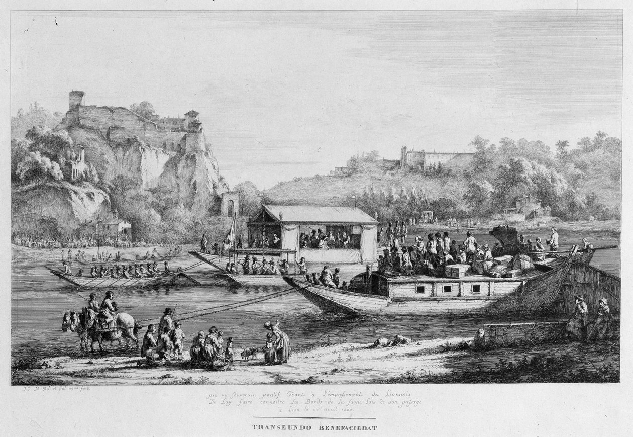 Sejltur på Seinen, 1803. af Jean Jacques Boissieu de
