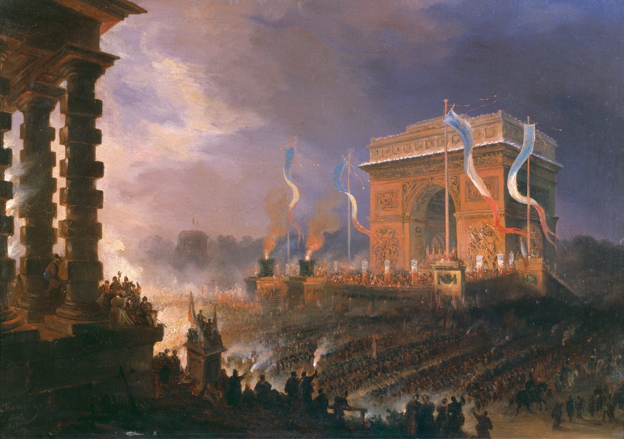 Festival of the Fraternity of the Arc de Triomphe, 24. april 1848 af Jean Jacques Champin