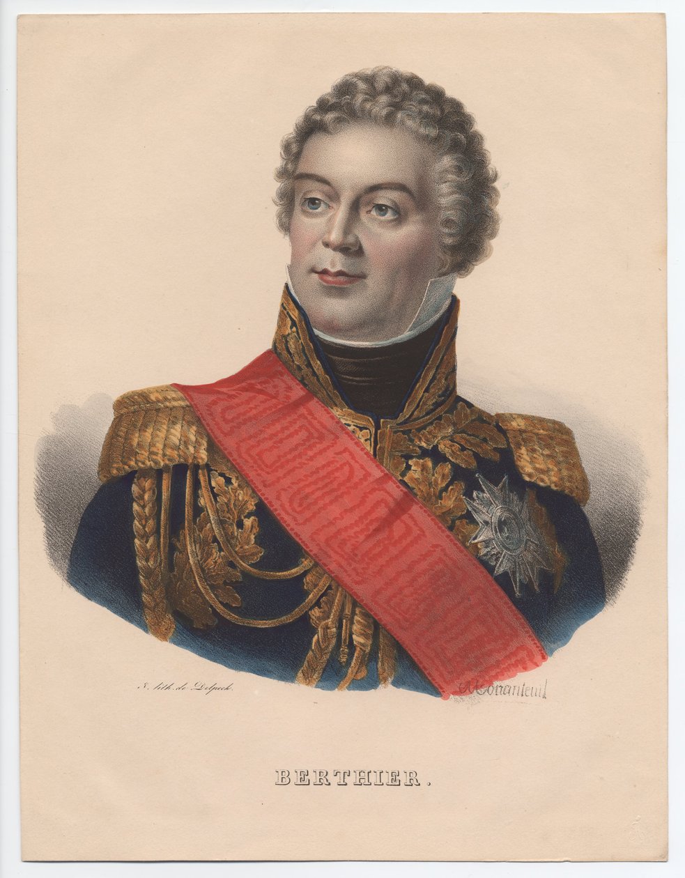 Louis-Alexandre Berthier 1753-1815, Prins af Wagram, Prins af Neuchâtel, 1835 af Jean Jacques Francois Monanteuil