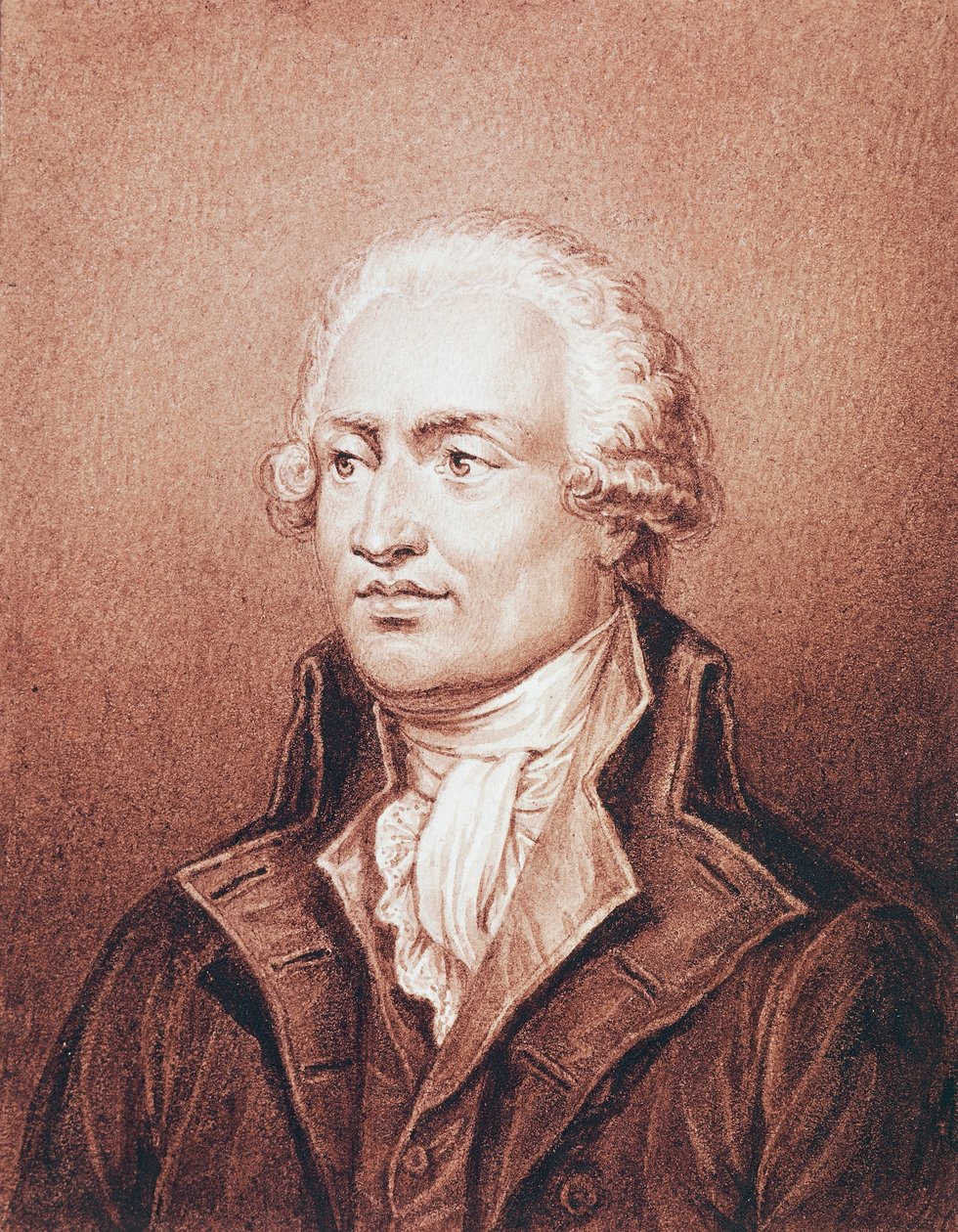 Portræt af Marie-Jean de Condorcet Caritat (Ribemont 1743-Bourg-la-Reine af Jean Jacques Frilley