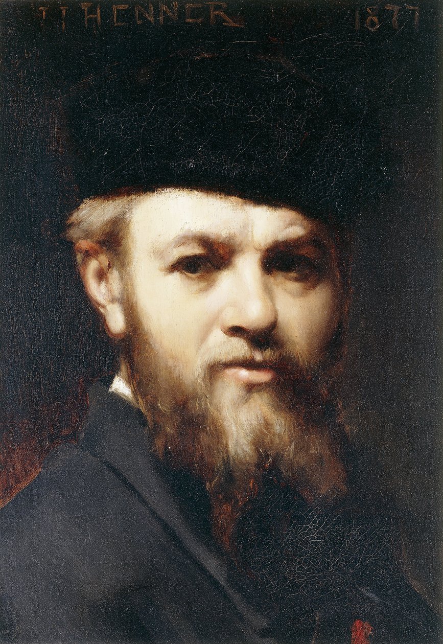 Et selvportræt, 1877 af Jean Jacques Henner