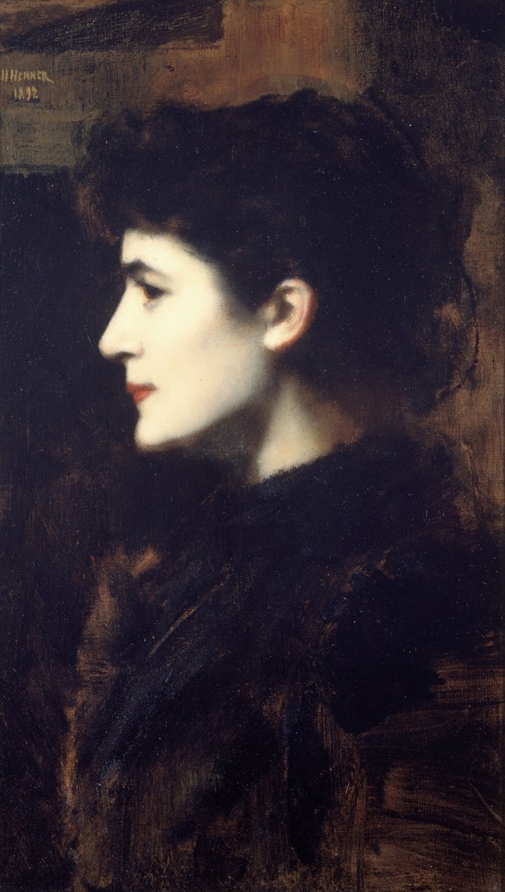 Eugénie-Marie Gadiffet-Caillard kendt som Germaine Dawis 1857-1927, 1892. af Jean Jacques Henner