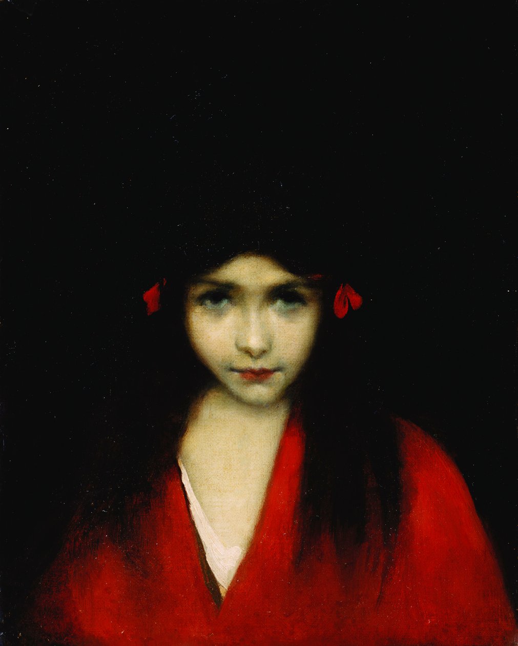 Hovedet af en pige, af Jean Jacques Henner