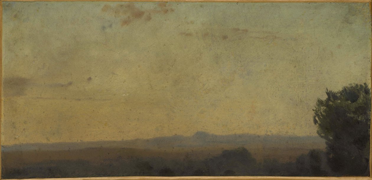 Italiensk landskab, mellem 1859 og 1864 (olie på lærred) af Jean Jacques Henner