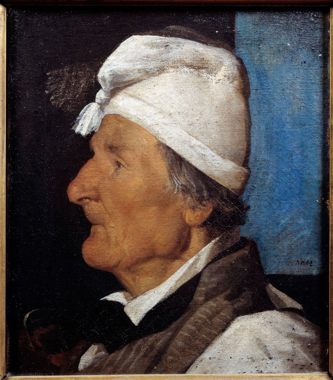 Portræt af Jean Hermann, den gamle snedker Maleri af Jean Jacques Henner (1829-1905) 1845 Søn. 0,45x0,36 m Paris, Musee du Petite Palais af Jean Jacques Henner