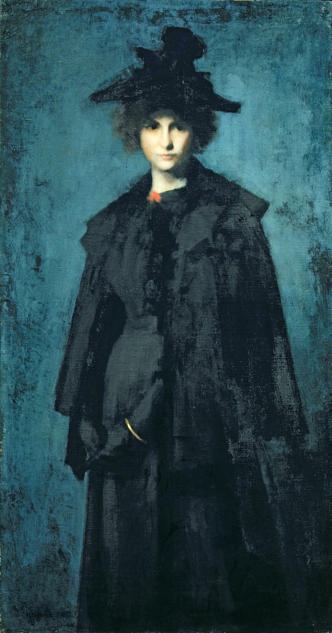 Portræt af Madame Laura Leroux af Jean Jacques Henner