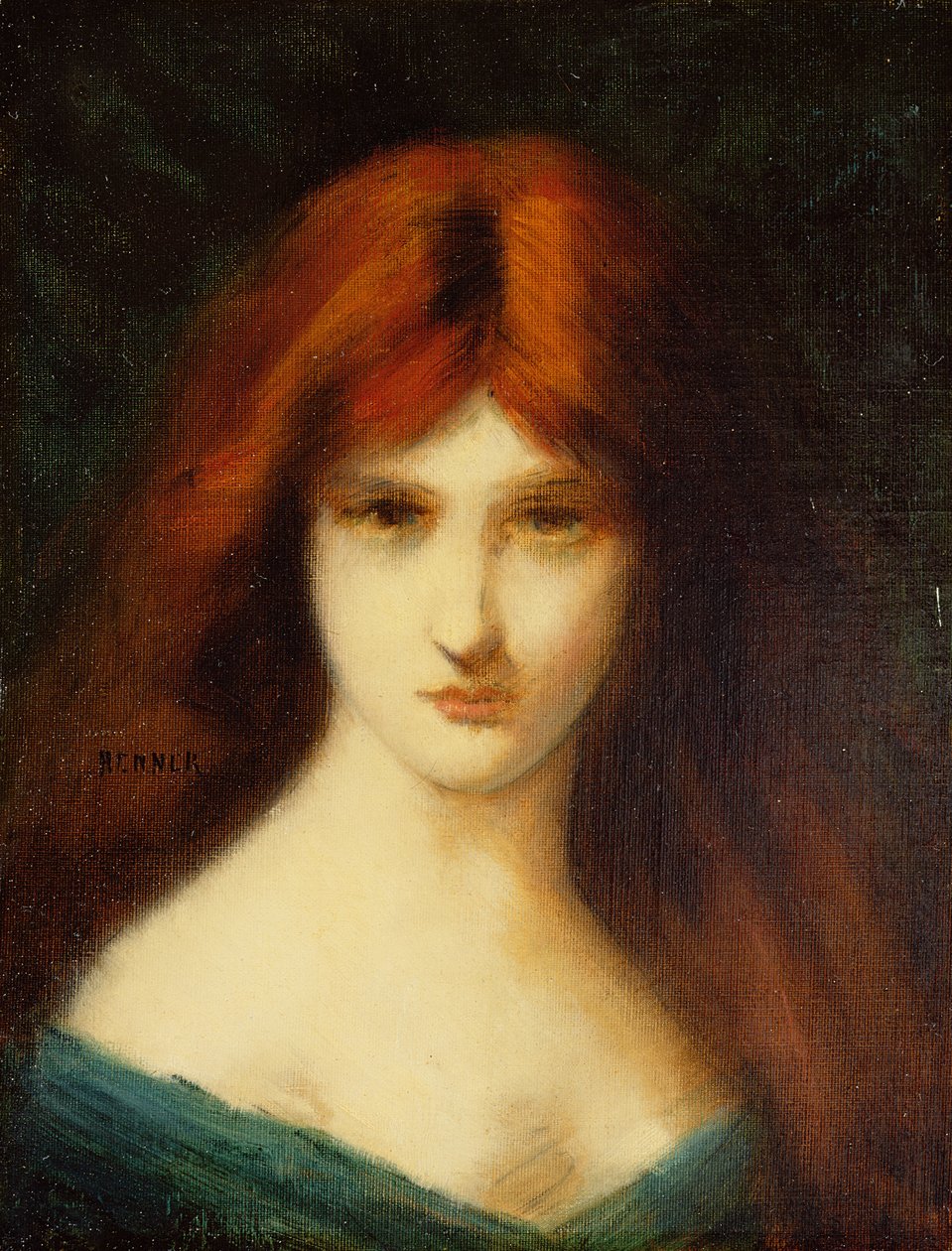 Portræt af en Dame af Jean Jacques Henner