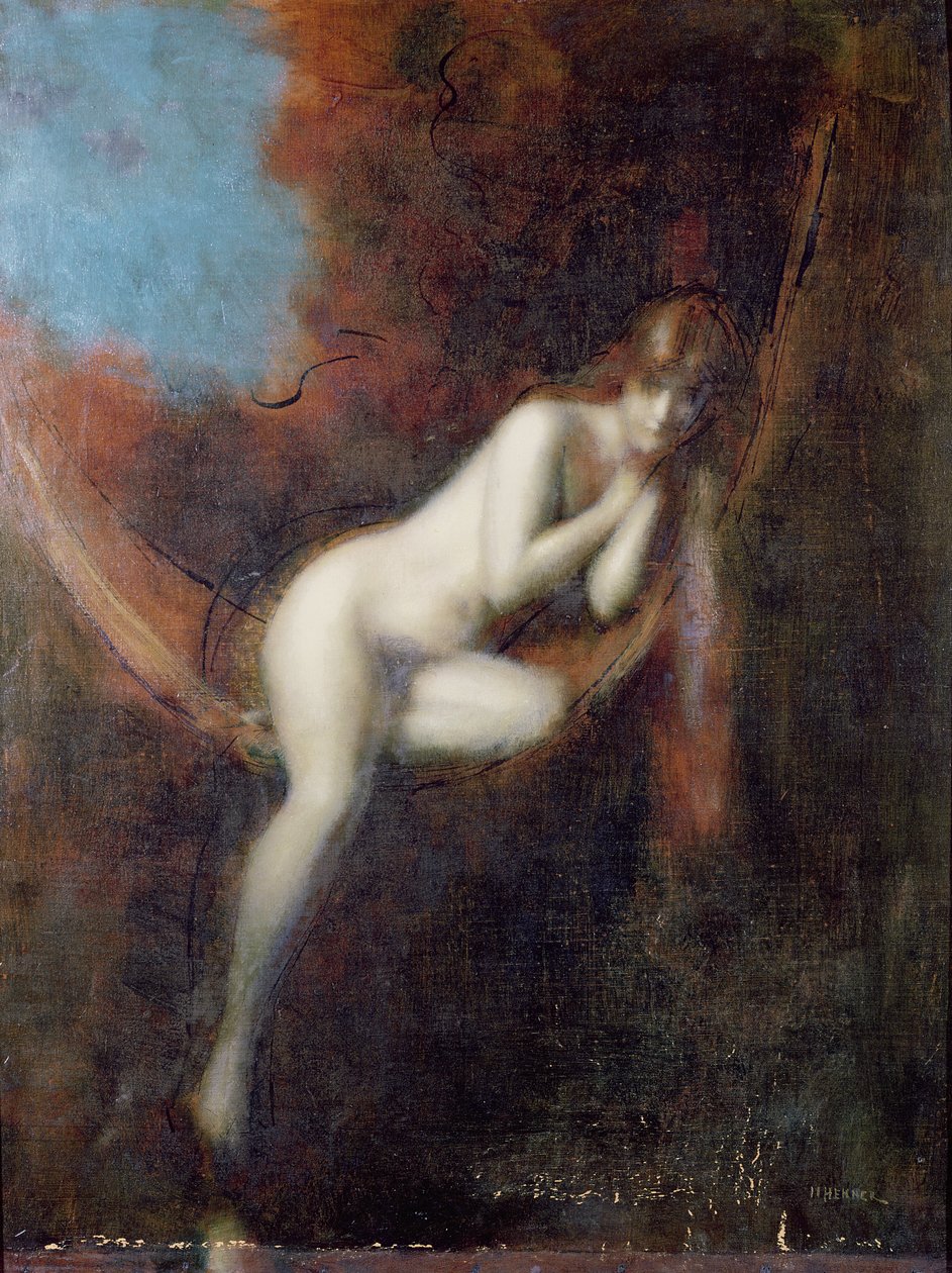 Sarah Bathing, 1902 af Jean Jacques Henner
