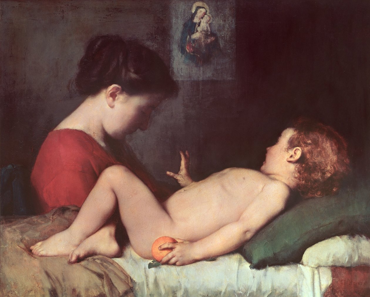 Det opvågnede barn af Jean Jacques Henner