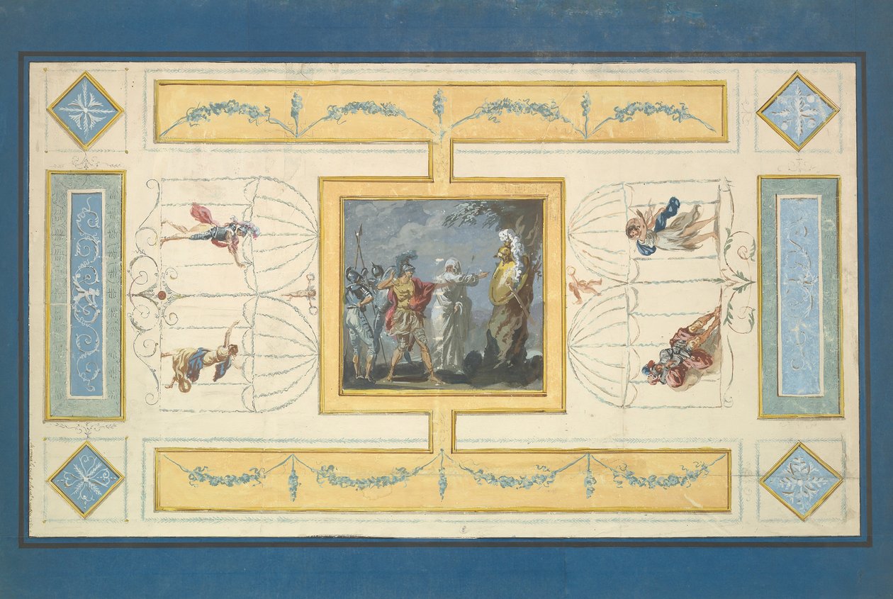 Study for a Ceiling, n.d.. af Jean Jacques Lagrenee