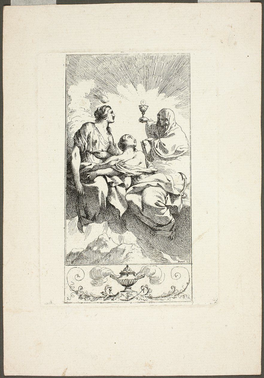 Teologiens tre dyder af Jean Jacques Lagrenee
