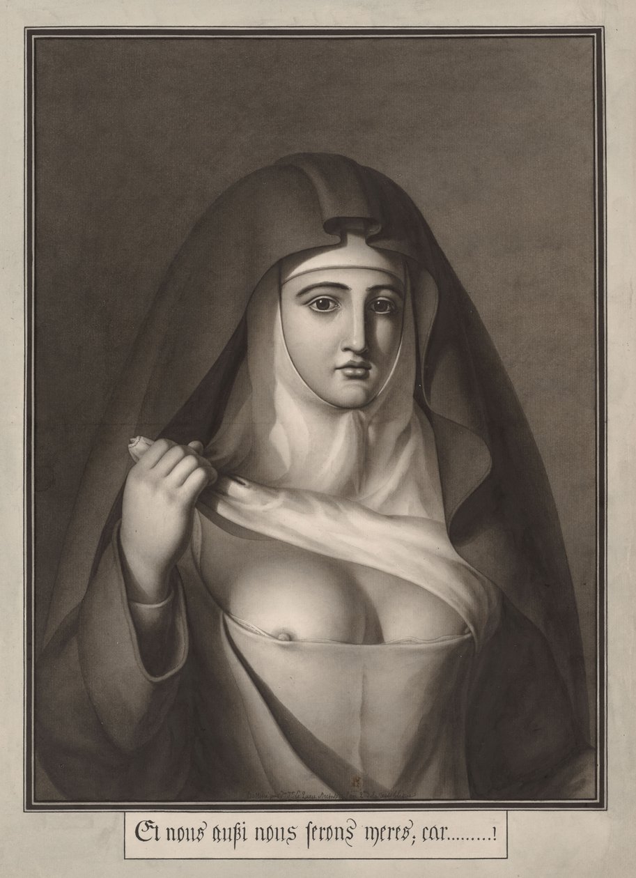 Og vi vil også være mødre, fordi...!, 1794. af Jean Jacques Lequeu