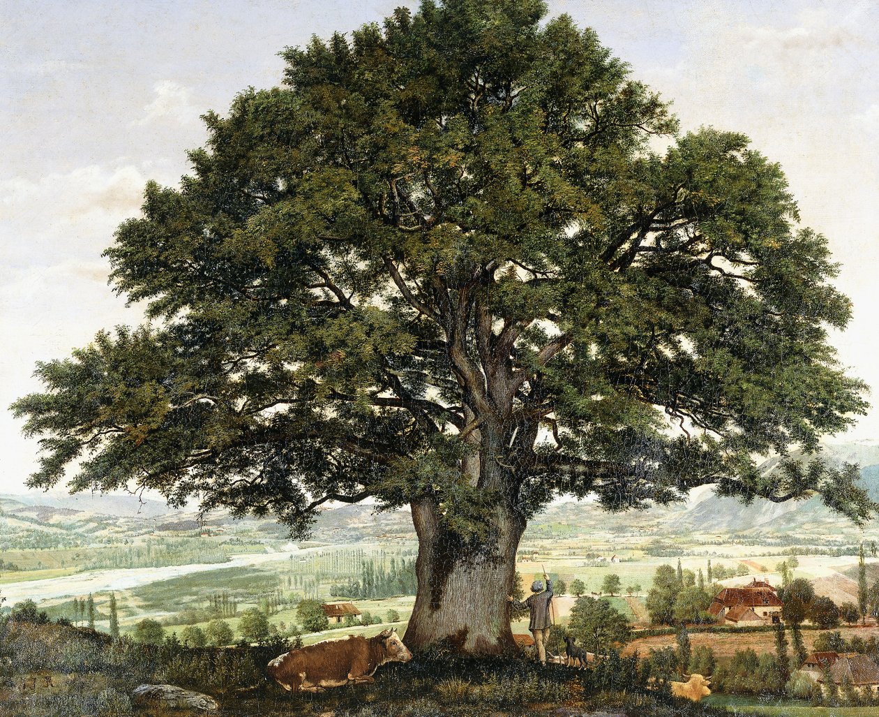 Sletten i Annecy-Chene, veteranen fra Alperne, af Jean Jacques Rousseau