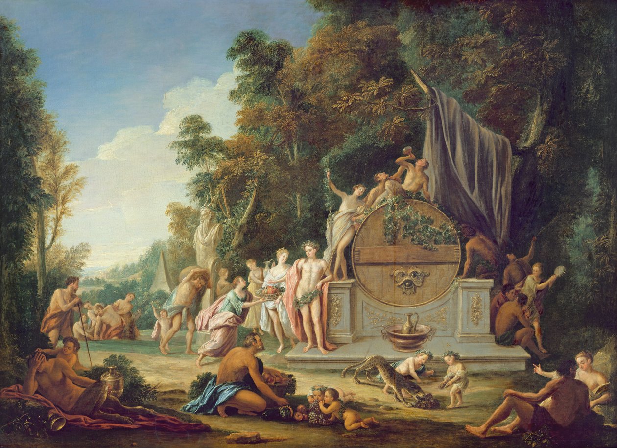 Fete Galante til ære for Bacchus af Jean Jacques Spoede