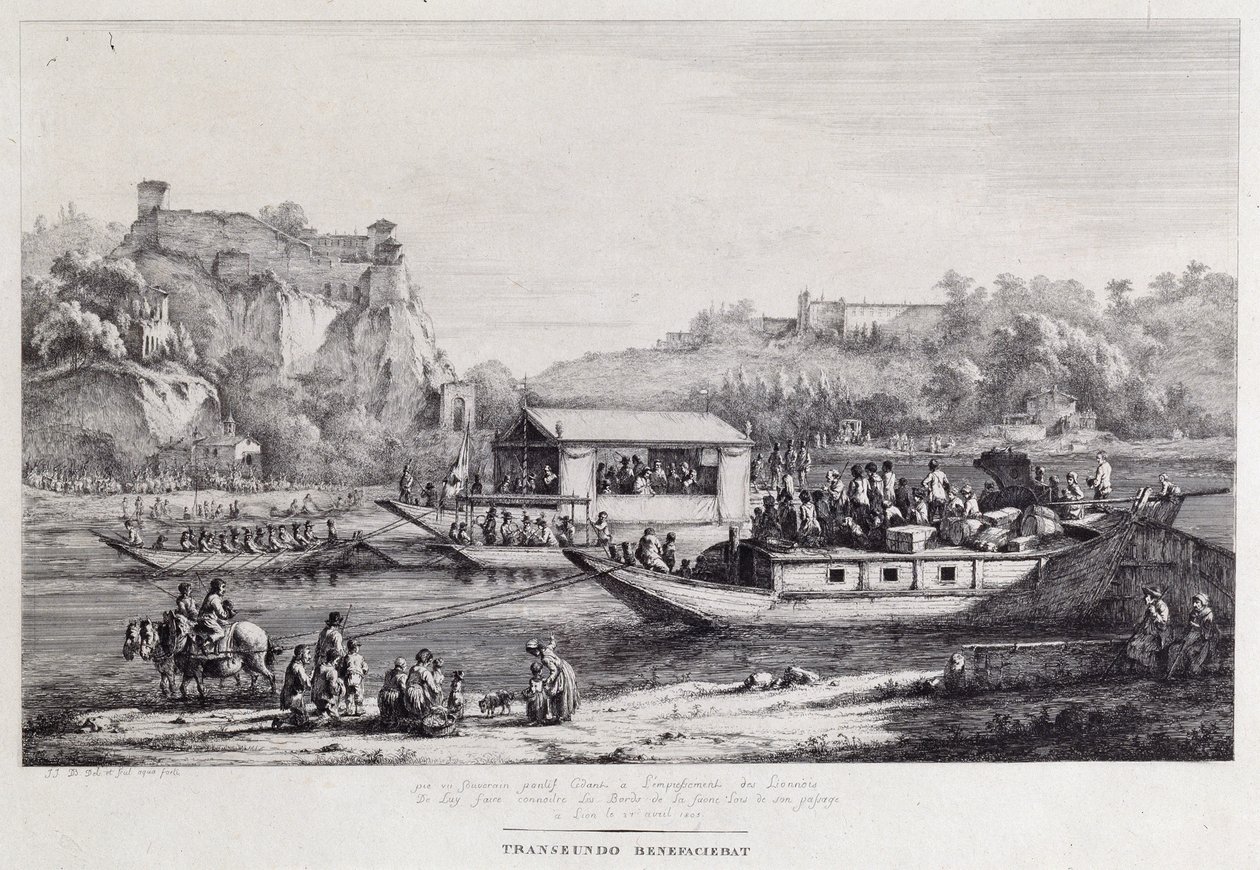 Bådtur på Seinen, 1803 af Jean Jacques de Boissieu