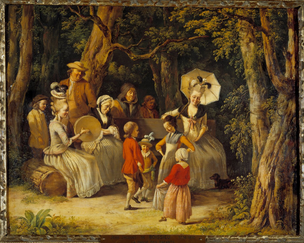 Børns dans 1700-tallet (olie på lærred) af Jean Jacques de Boissieu