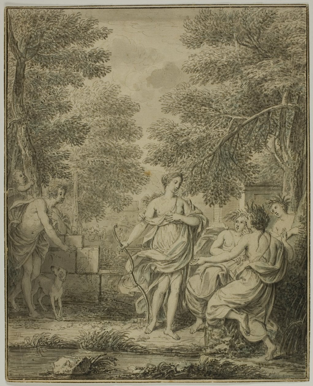 Diana og Actaeon af Jean Jacques de Boissieu