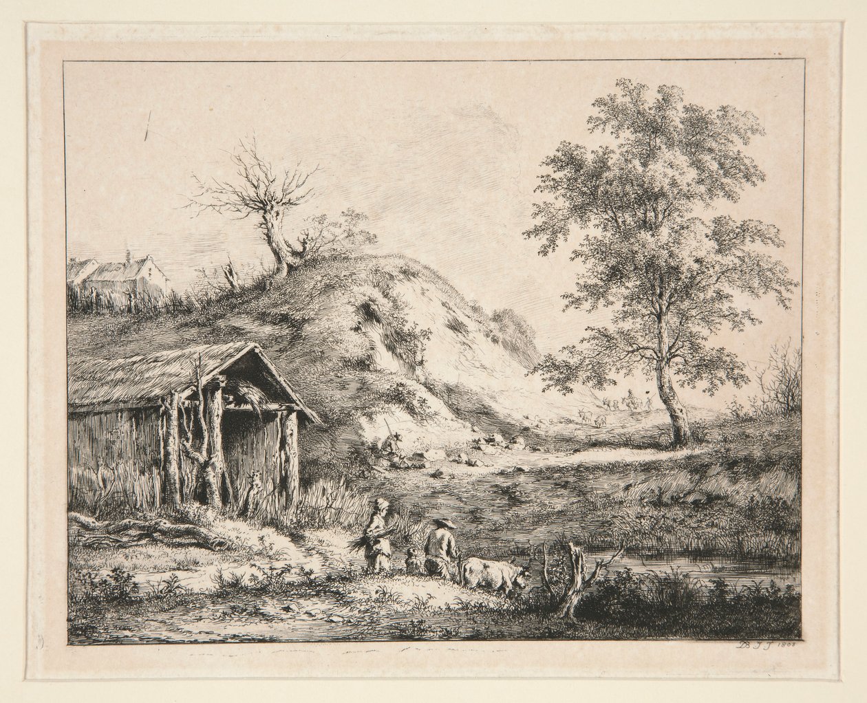 Landskab af Jean Jacques de Boissieu