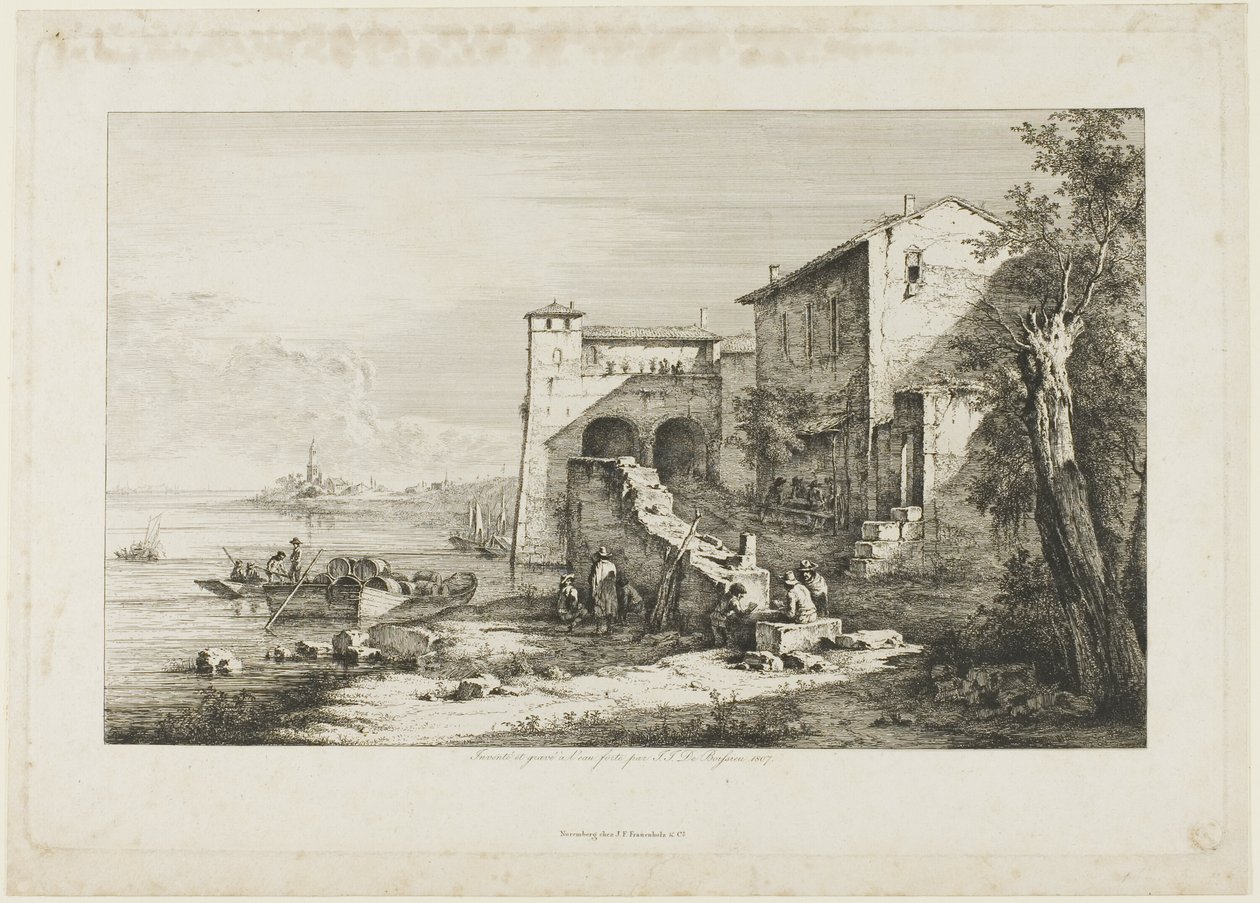 Gamle Toldbod ved Tiberen af Jean Jacques de Boissieu