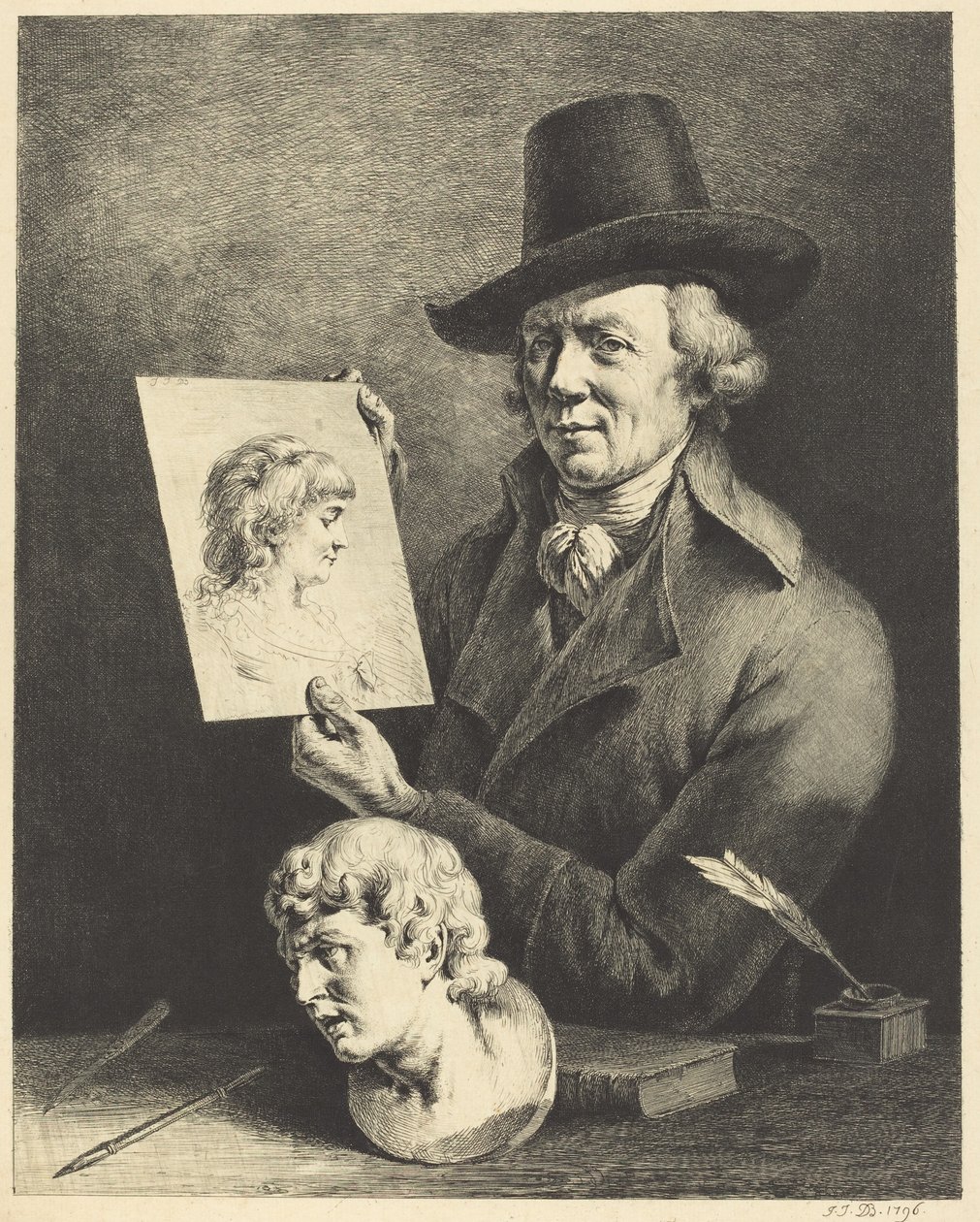 Selvportræt af Jean Jacques de Boissieu
