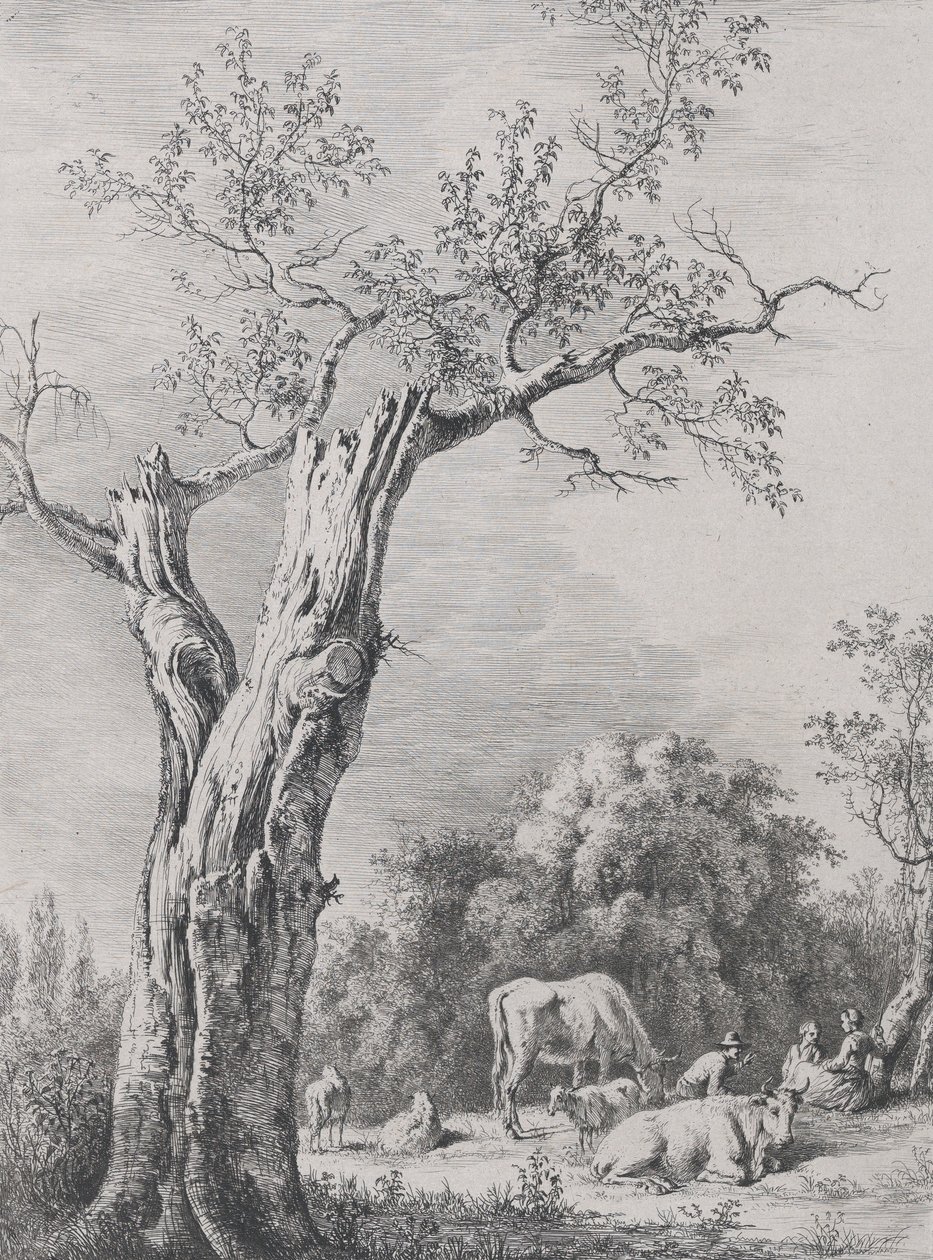 Forår, efter en tegning færdiggjort i Saint-Chamond, 1795. af Jean Jacques de Boissieu