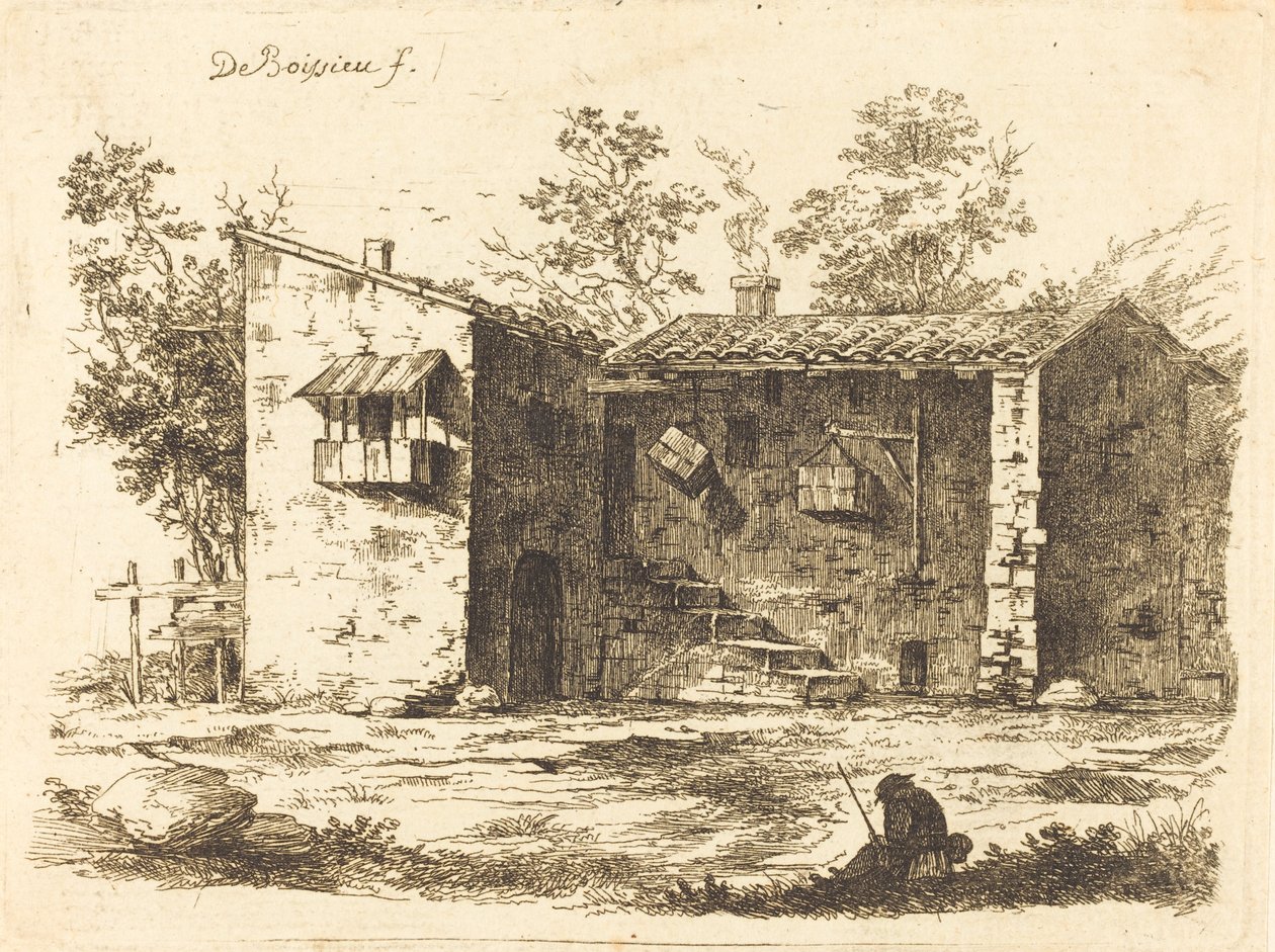 To huse med tegltag af Jean Jacques de Boissieu