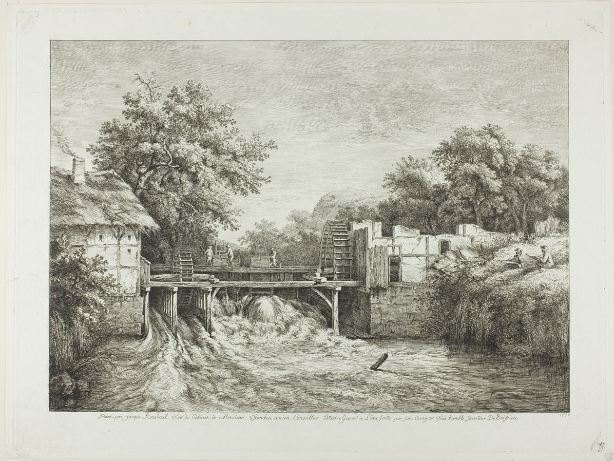 Vandmølle af Jean-Jacques de Boissieu