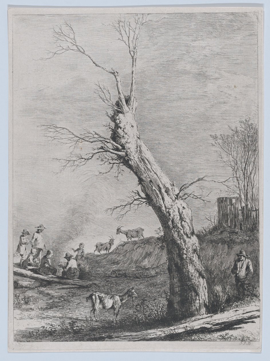 Winter, efter en tegning færdiggjort i Saint-Chamond, 1795. af Jean Jacques de Boissieu
