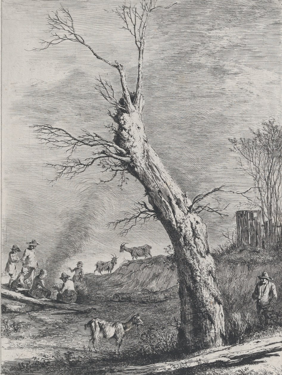 Winter, efter en tegning færdiggjort i Saint-Chamond, 1795. af Jean Jacques de Boissieu