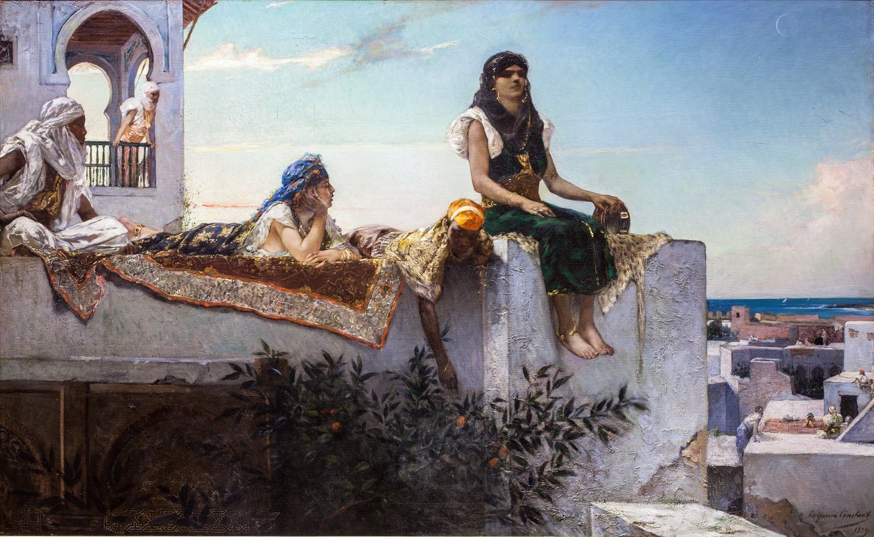 Aften på terrasserne (Marokko) af Jean Joseph Benjamin Constant