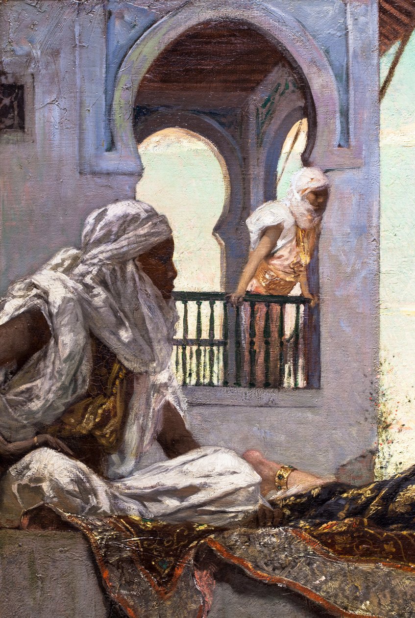 Aften på terrasserne (Marokko) af Jean Joseph Benjamin Constant