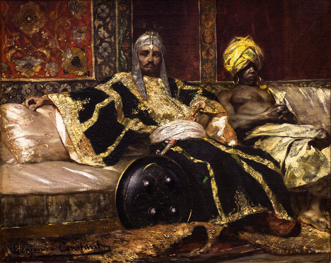 Janitshar og eunuk af Jean Joseph Benjamin Constant