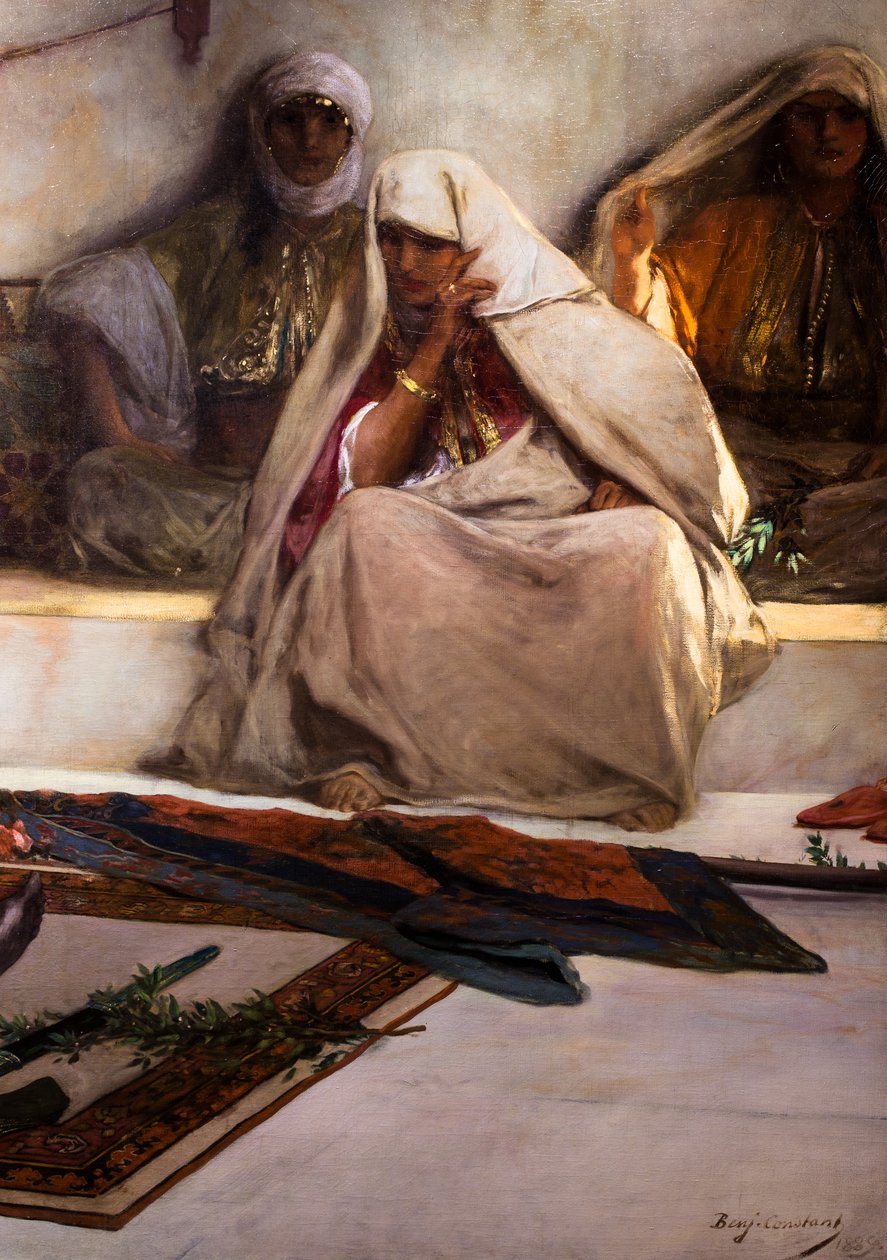 Le jour des funerailles - Scene fra Marokko (detalje) af Jean Joseph Benjamin Constant