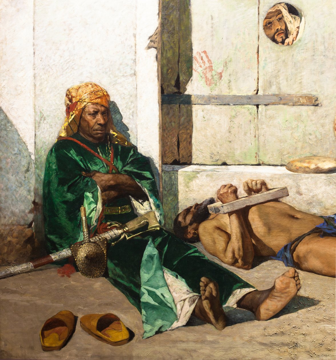 Marokkanske fanger (detalje) af Jean Joseph Benjamin Constant