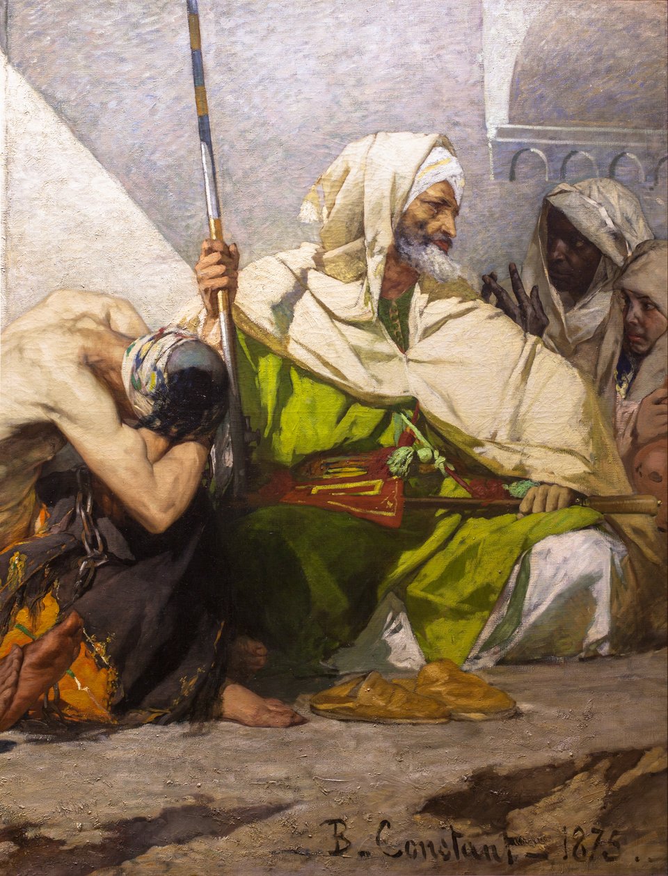 Marokkanske fanger (detalje) af Jean Joseph Benjamin Constant