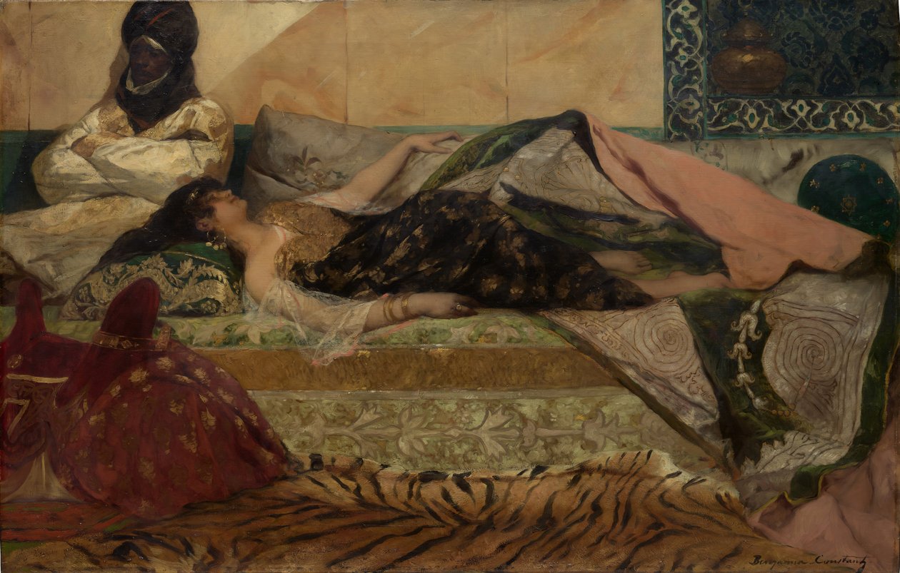 Odalisque. af Jean Joseph Benjamin Constant