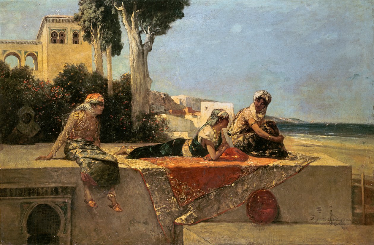 På terrassen af Jean Joseph Benjamin Constant