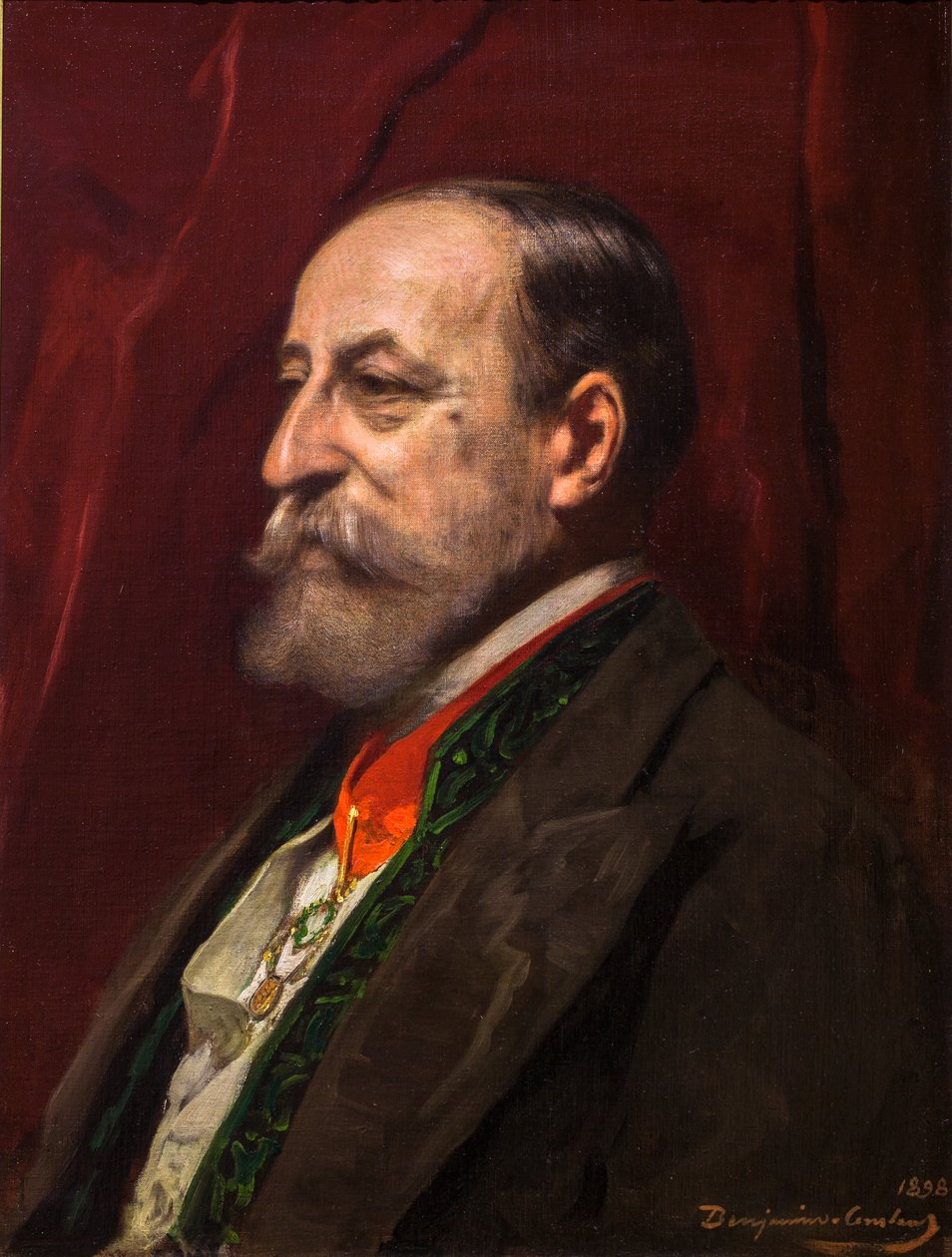 Portræt af Camille Saint-Saens af Jean Joseph Benjamin Constant