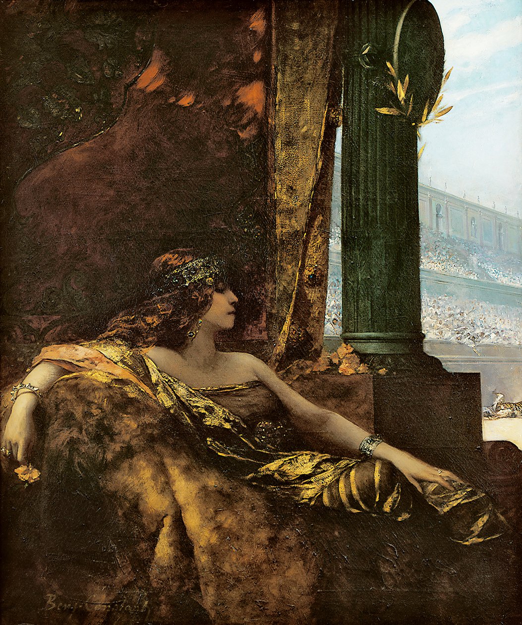 Kejserinde Theodora (olie på lærred) af Jean Joseph Benjamin Constant