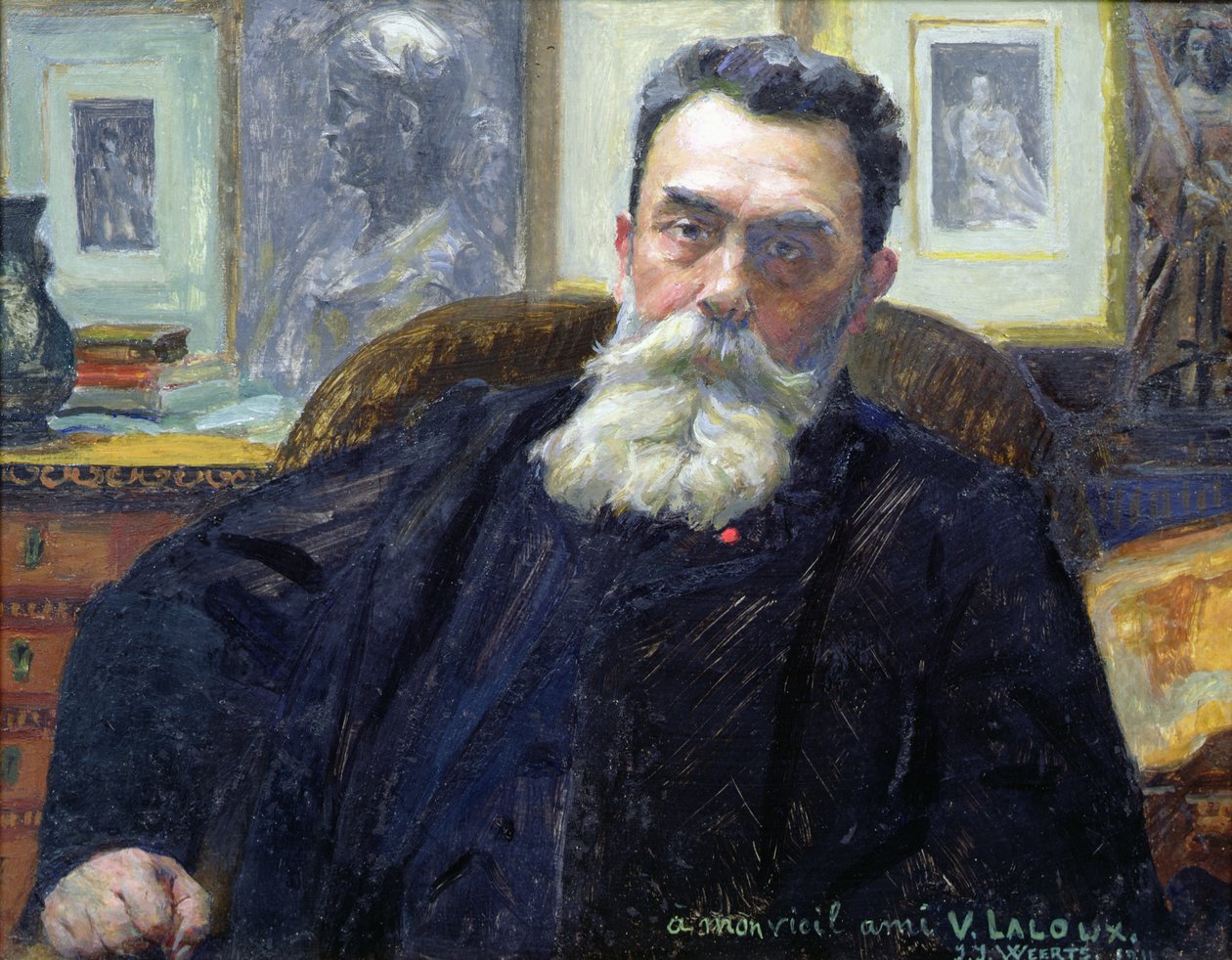 Portræt af Victor A. Laloux (1850-1937) 1911 af Jean Joseph Weerts