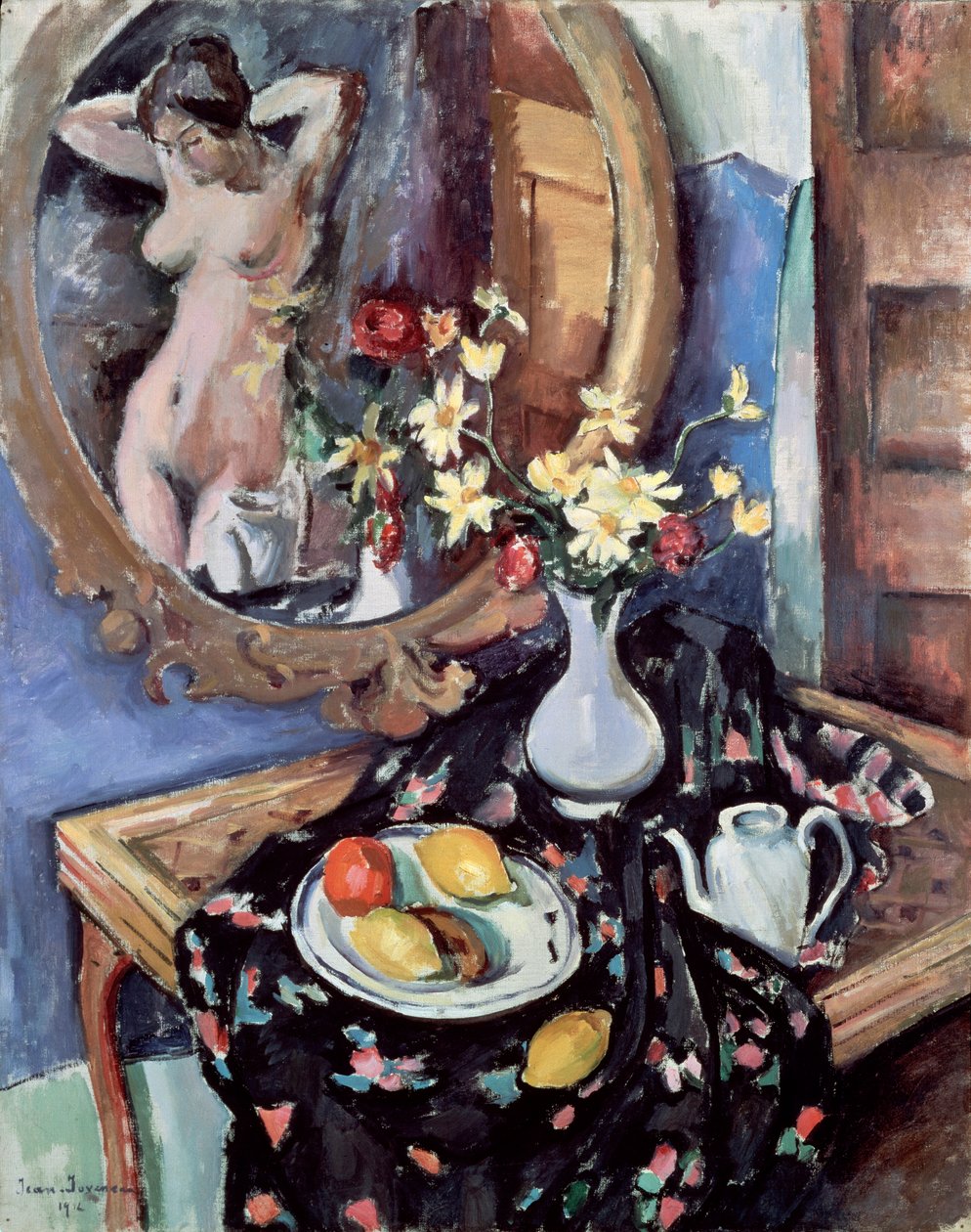 Stilleben med et spejl, 1912 af Jean Joveneau