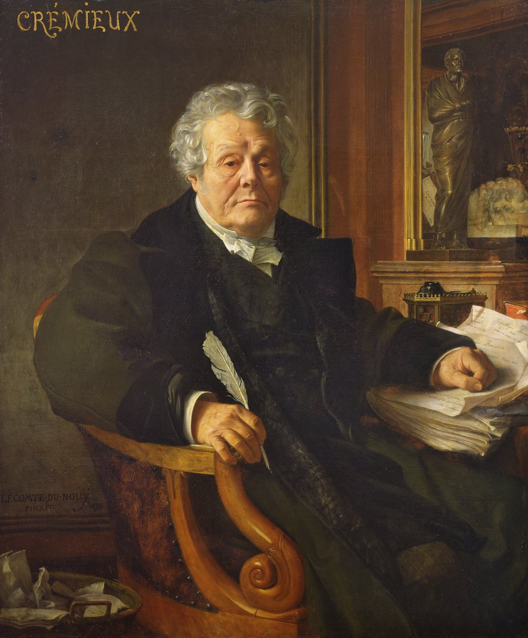 Adolphe Cremieux, 1878 af Jean Jules Antoine Lecomte du Nouy