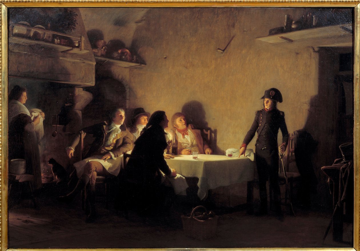 Beaucaires middag. I slutningen af sit besøg på Beaucaire-messen den 29. juli 1793 spiste Napoleon Bonaparte sammen med to Marseille-negocianter, en Nimois- og en Montpellier-fabrikant. Han gendigter teksten "Le supper de Beaucaire", på to nætter. Den frem af Jean Jules Antoine Lecomte du Nouy