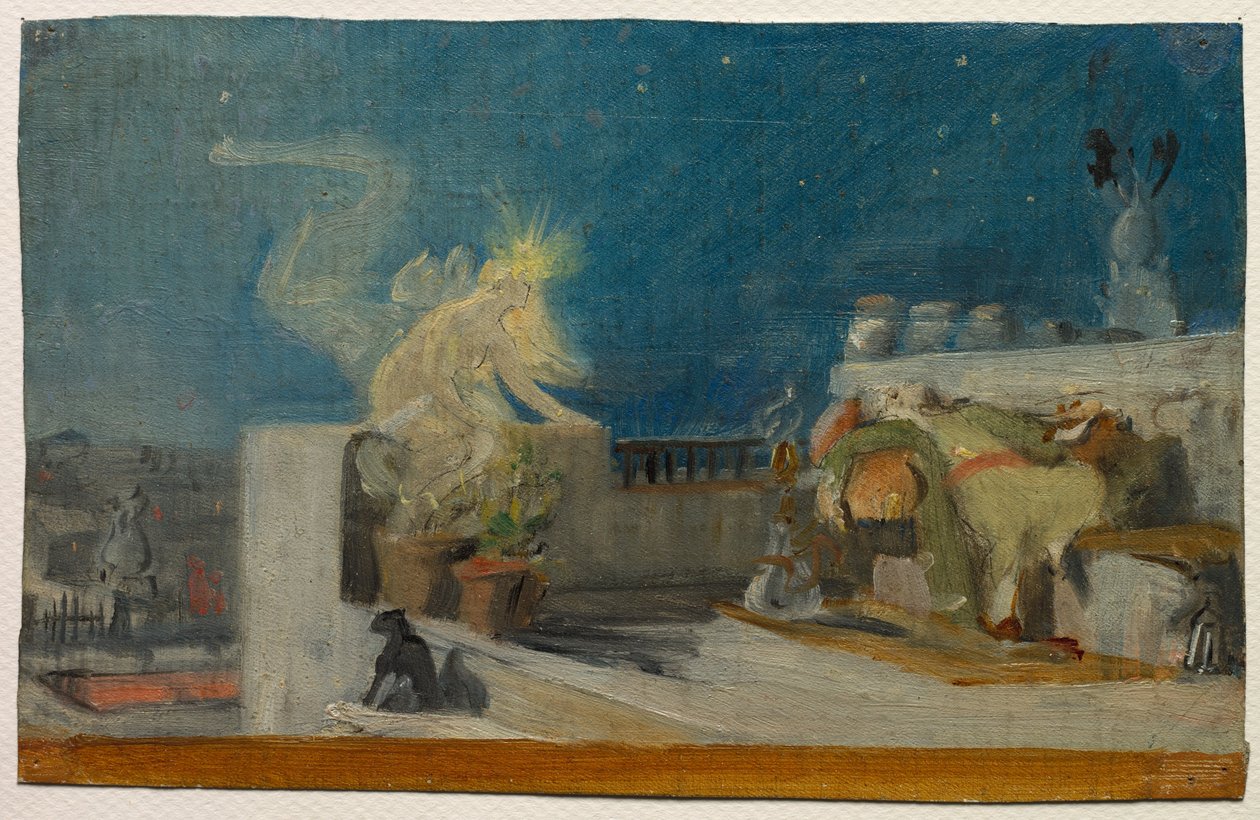 Skitse til "Den orientalske drøm", før 1904 (olie på stof) af Jean Jules Antoine Lecomte du Nouy