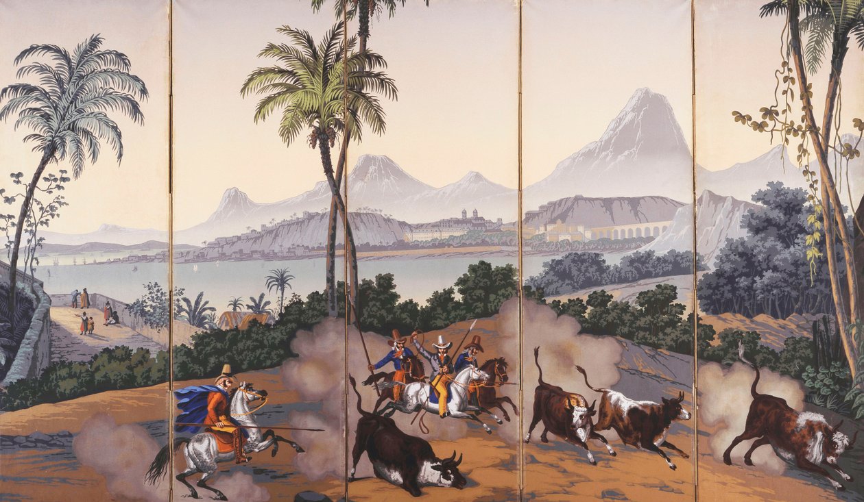 Udsigt over Brasilien, ca. 1829-35 af Jean Julien Deltil