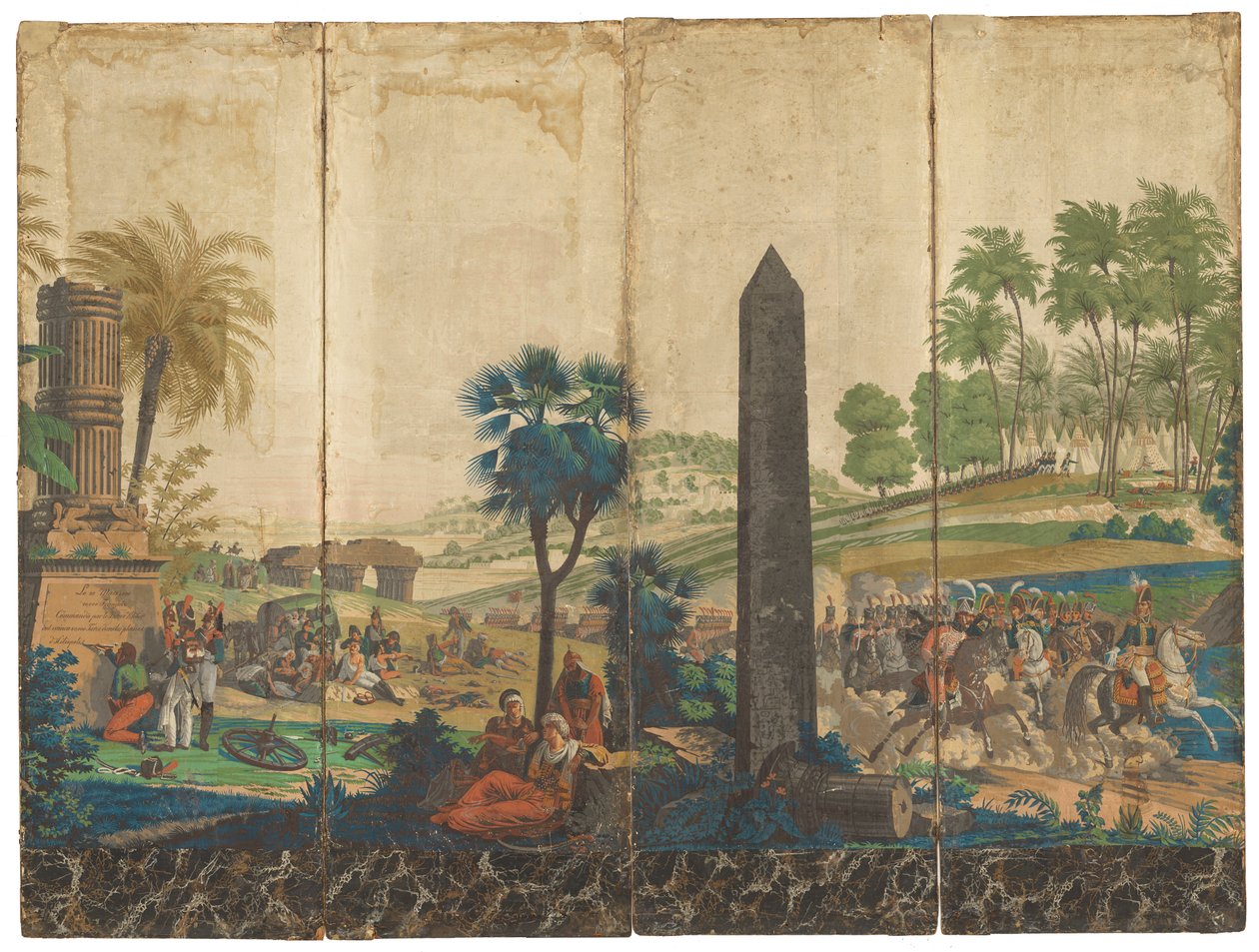 "Franskmændene i Egypten" [fransk i Egypten] af Jean Julien Deltil, 1791 – 1863